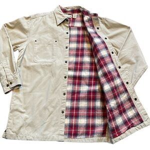 BackpackeR‎ Utility Canvas and Flannel Snap Jacket